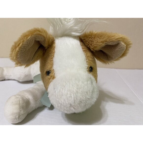 BUNNIES BY THE BAY Baby Cow Calf 12" Plush 2014 Stuffed Animal Toy Blue Bow - Picture 2 of 8